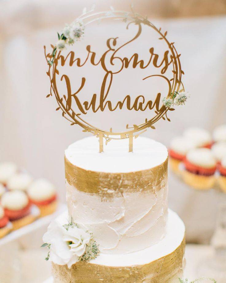 Свадебные топперы на торт — оригинальное и индивидуальное украшение для торта молодоженов