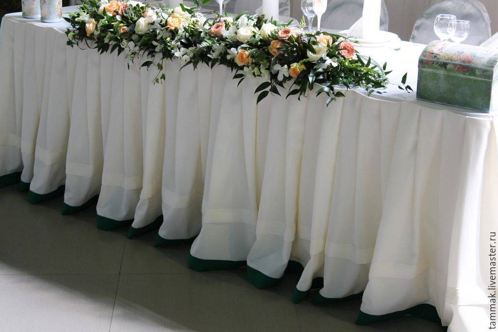 Оформление свадебного стола своими руками, инструкции
