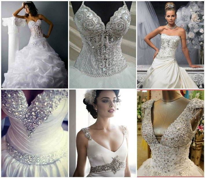 Свадебное платье с камнями: популярные модели и аксессуары, фото и видео