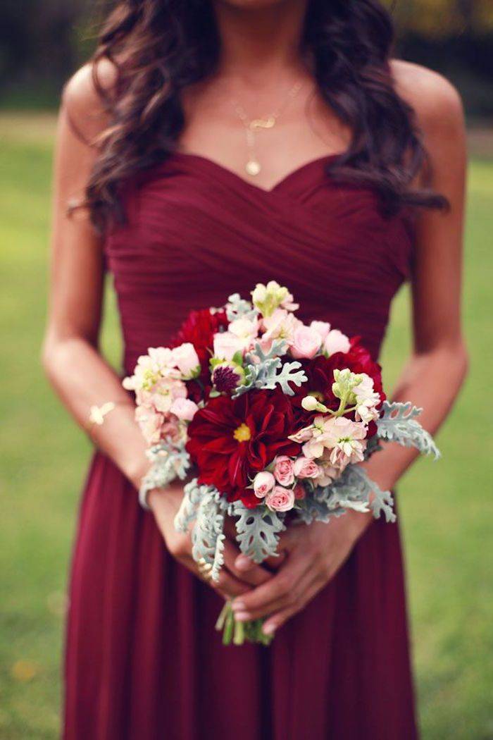 Свадьба в бордовом цвете: особенности оформления