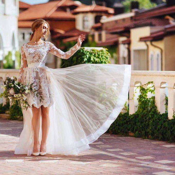 Красивые варианты свадебных платьев со шлейфом, на что обратить внимание при выборе