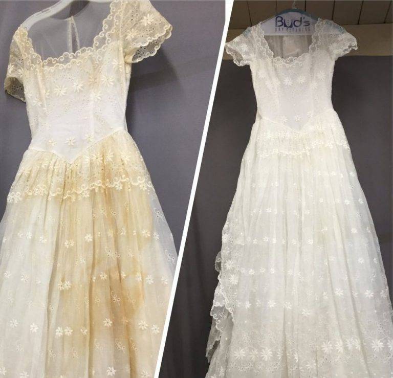 Советы, как почистить свадебное платье в домашних условиях