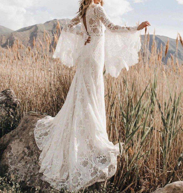 Платье невесты в стиле бохо шик