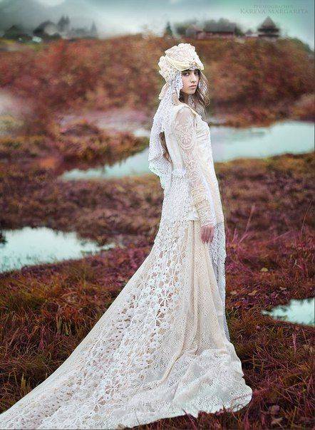 Русское народное свадебное платье – фото