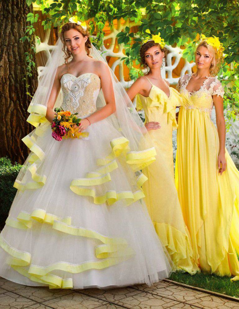 Свадьба в желтом цвете: энергия солнечного света