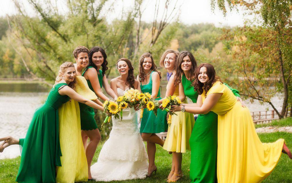 Желтая свадьба: радость и солнце