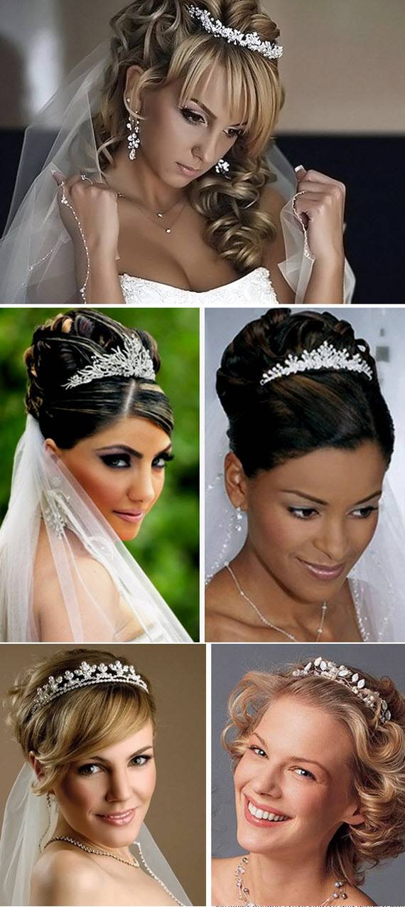 Свадебные прически на короткие волосы. 108 красивых стрижек для невесты.