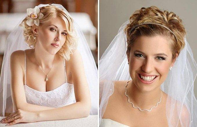 Варианты свадебных причесок на короткие волосы