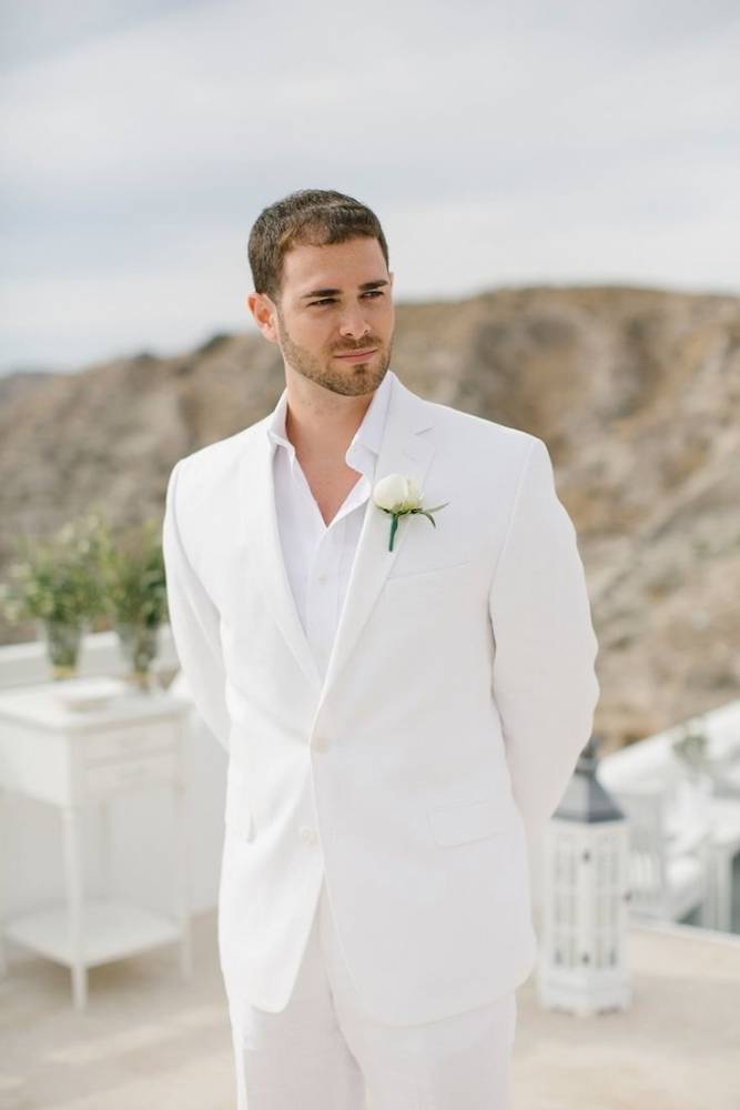 Белые мужские костюмы на свадьбу - виды и модели 2017 года с фото