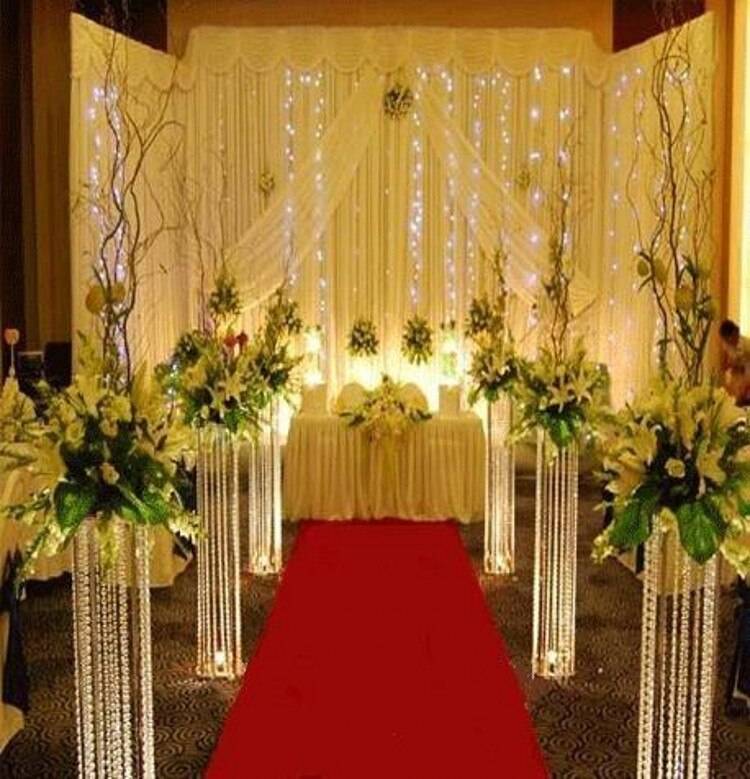 Варианты украшения зала на свадьбу своими руками:  стильный дизайн, интересные идеи