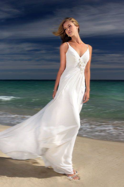 Свадебное платье пляжное