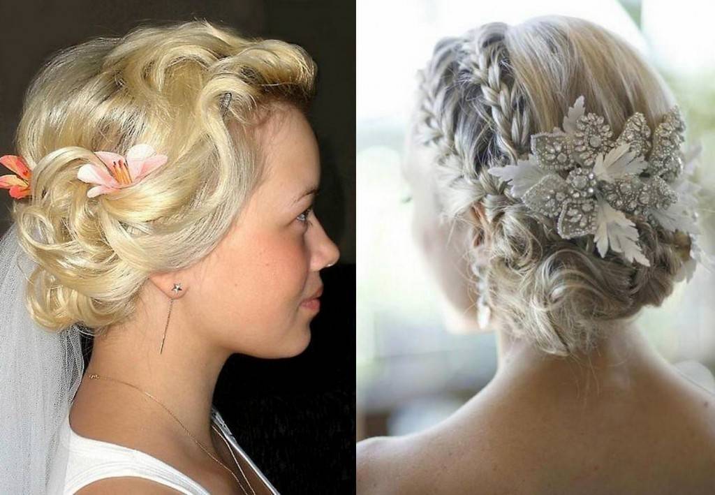 Прически на средние волосы на свадьбу: фото и видео