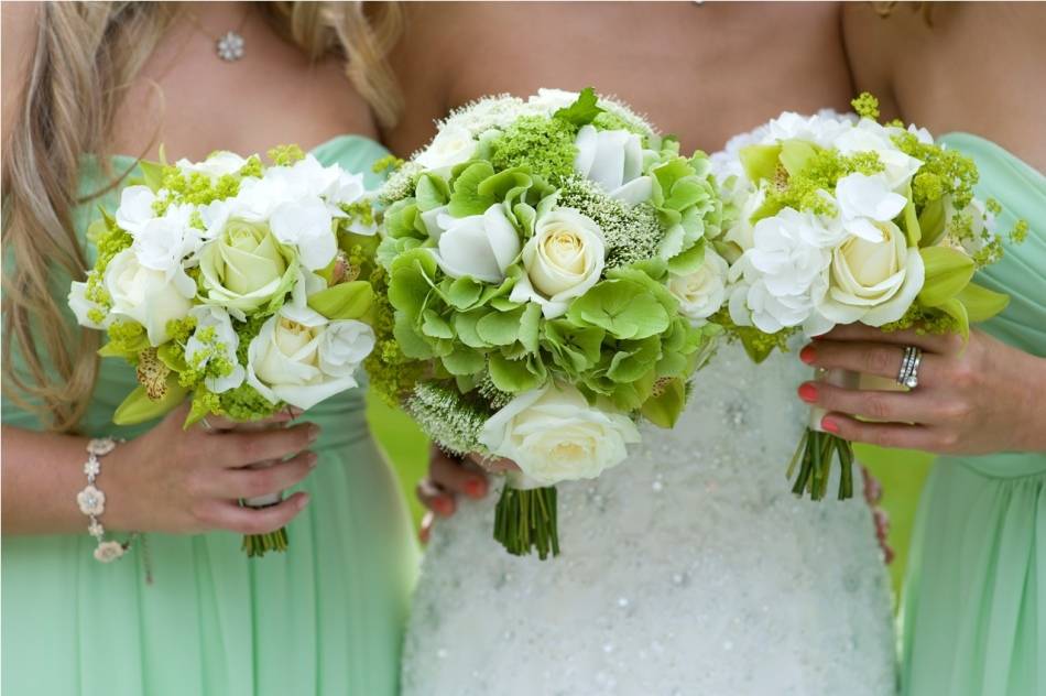 Весенняя свежесть на свадьбе – зеленый букет невесты: выбираем цветы