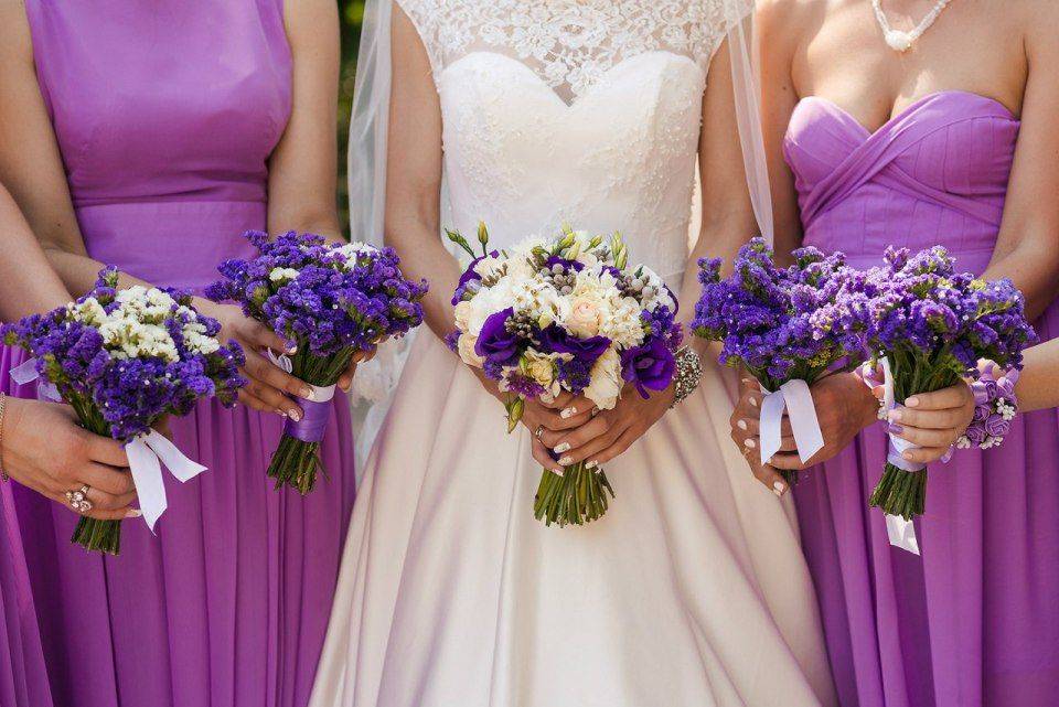 Платье цвета лаванды на свадьбу фото