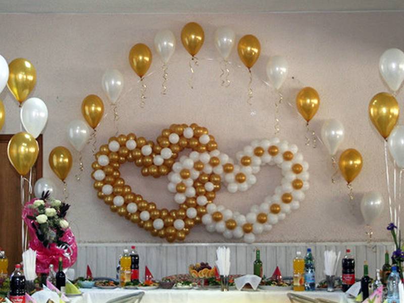 Оформление свадьбы шарами: фото лучших идей для декора