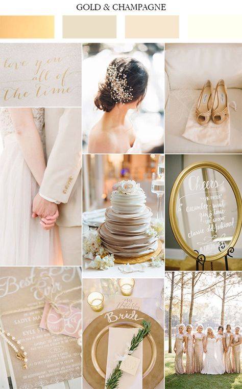 Свадебное платье цвета шампань — фото и видео обзор