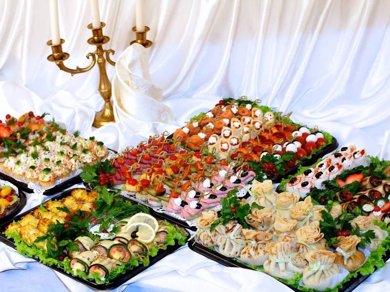 Свадебный стол меню ? блюда для свадебного стола