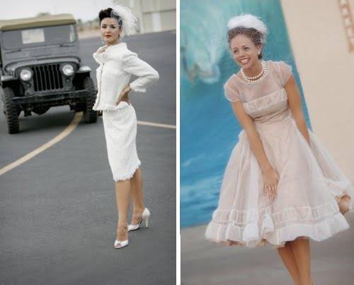 Свадебное платье в стиле 60-х готов: фото, аксессуары, советы