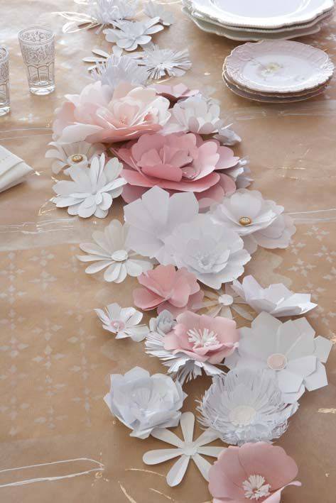 Свадебные цветы из бумаги