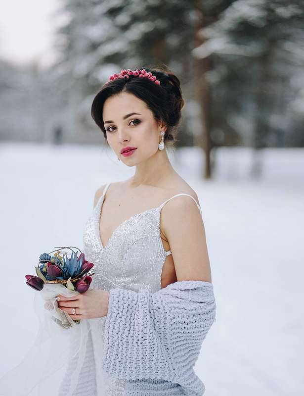 Зимний образ невесты. советы и идеи для зимних невест (фото)