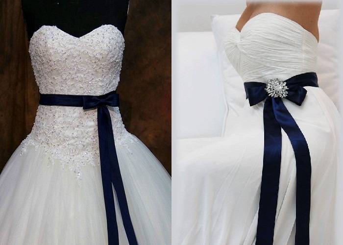 Как украсить стразами свадебное платье своими руками?