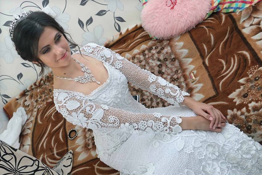 Вязаное свадебное платье – уникальный наряд невесты