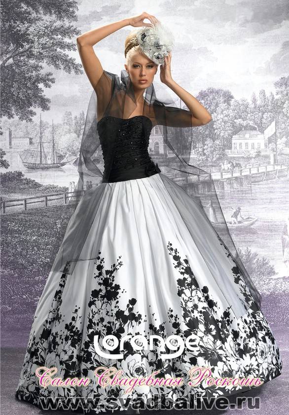 Черное свадебное платье – роскошный наряд для смелой и яркой модницы