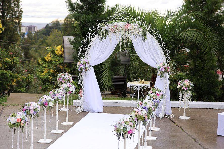 Свадебная арка своими руками ???? для выездной регистрации, свадебная арка из цветов