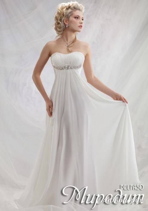 Свадебные платья для полных девушек в греческом стиле