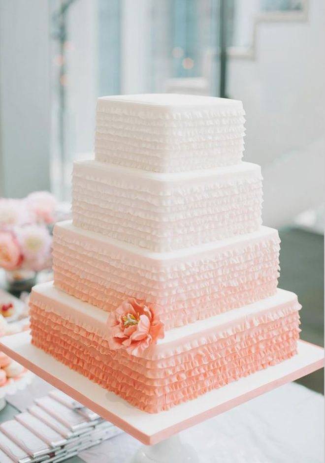 Открытые свадебные торты — величественная простота