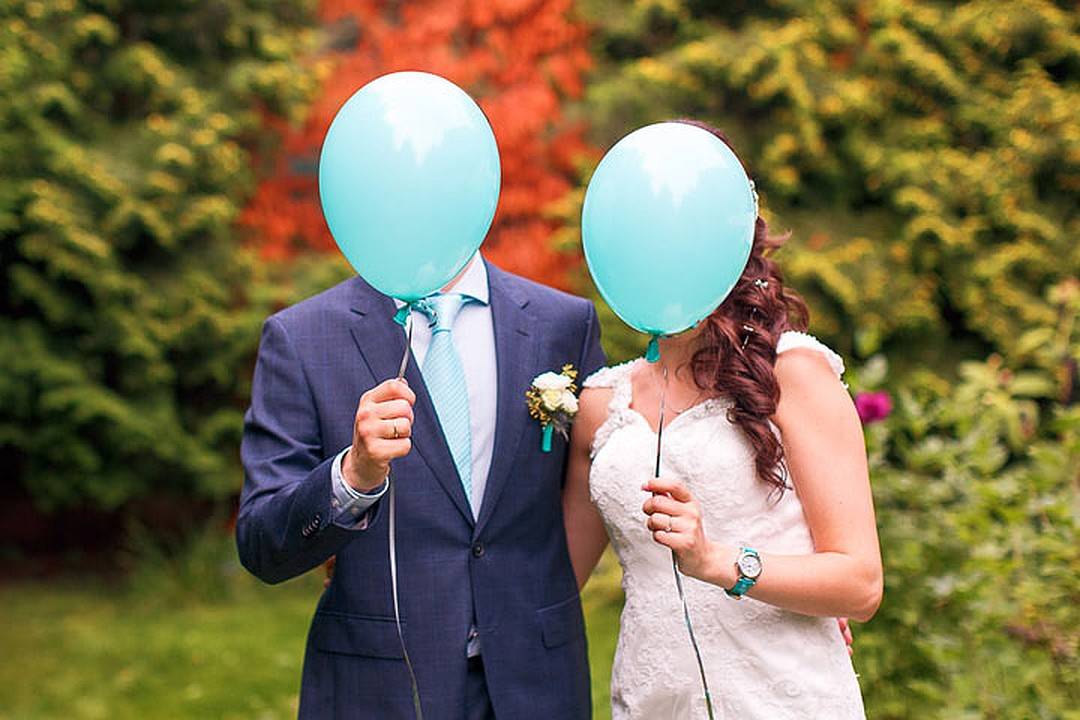 Идеи свадебной фотографии с воздушными шарами