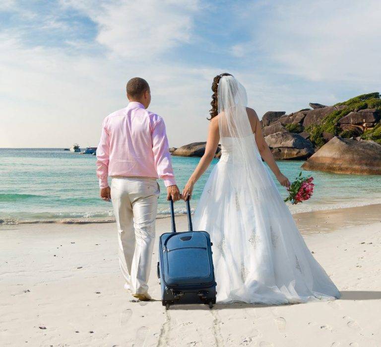 Празднование свадьбы на море — курорты