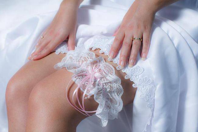 21 подвязка невесты своими руками. как сделать самой?