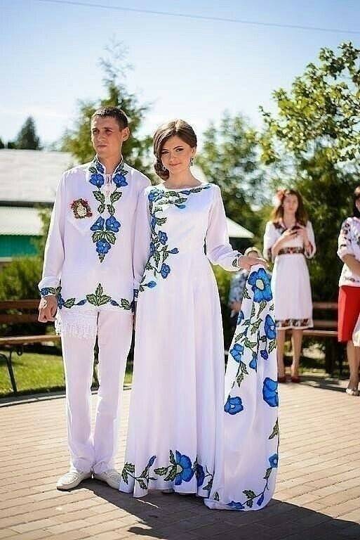 Свадебные платья — славянские, украинские наряды вышиванки