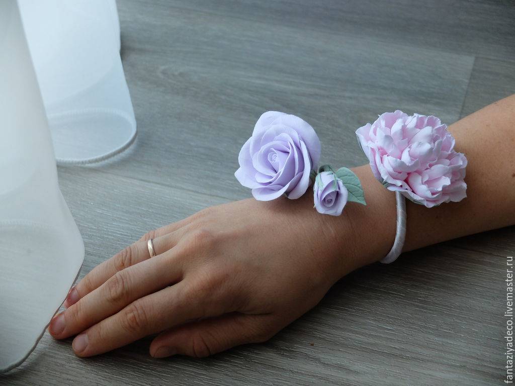 Браслеты для подружек невесты своими руками? – мастер-класс [2019], как создать из фоамирана & атласных лент и искусственных цветов