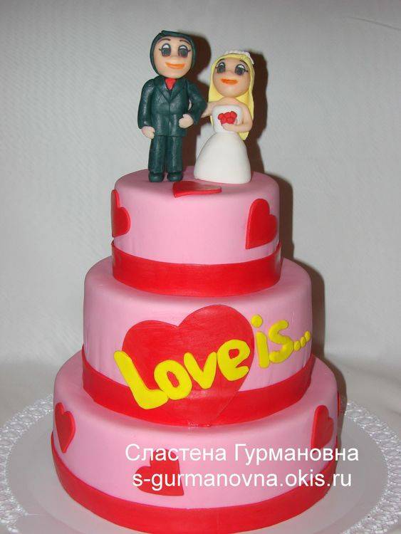 Неотъемлемая часть торжества - торт love is - samchef.ru