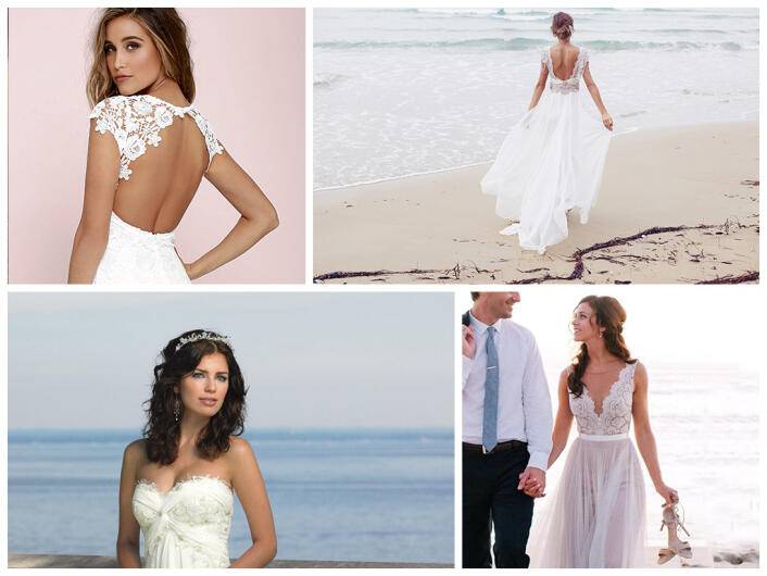 Красивые варианты пляжных свадебных платьев, наиболее подходящие фасоныпляжные свадебные платья, важные критерии выбора наряда и способы транспортировки