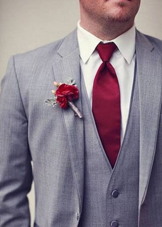 Как выбрать черный, серый, красный, бордовый, коричневый свадебный костюм для жениха – идеи