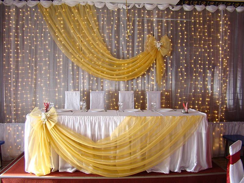 Свадебный стол оформление: варианты украшения стола молодоженов, декор своими руками