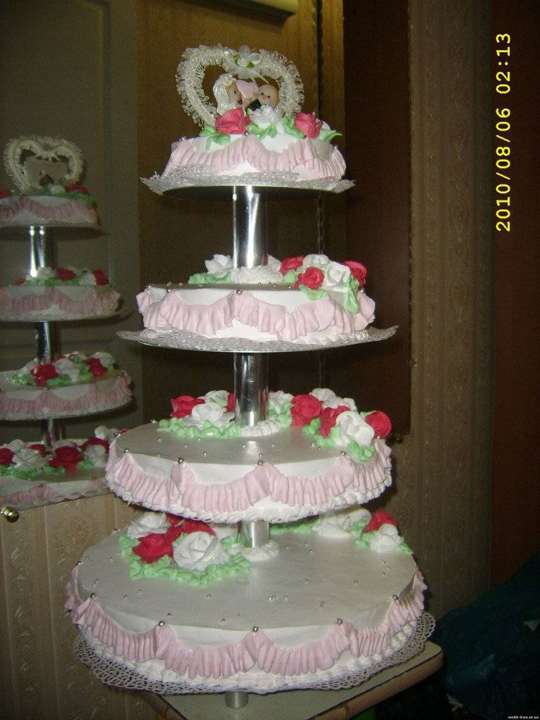 Свадебный торт на подставке: как сделать этажерку своими руками