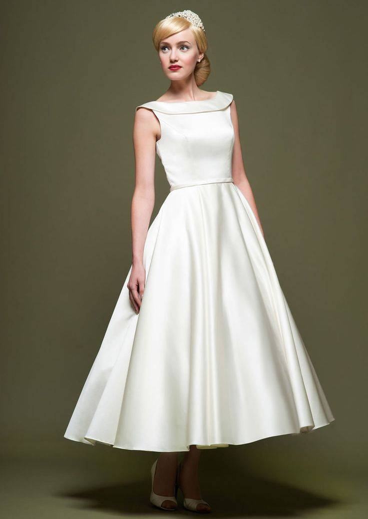 Свадебное платье в стиле 60 х годов, советы по выбору, модные фасоны, цвета и аксессуары, фото