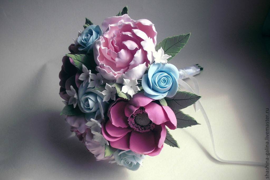 ? свадебный букет невесты ? из искусственных цветов - фото 2020 года