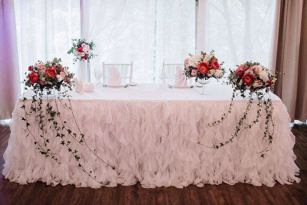 Свадебный стол: украшение и оформление свадебного стола