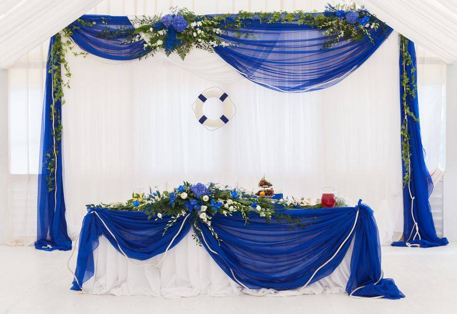 Свадьба в голубом цвете: романтичность и легкость