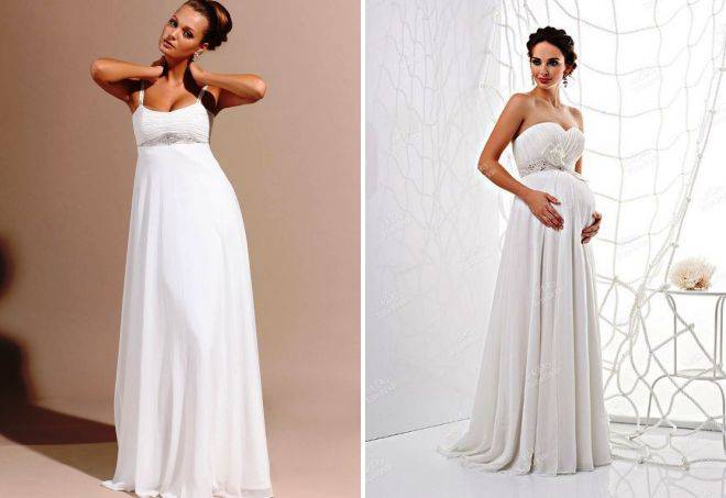 Свадебные платья для беременных: нарядные и красивые модели с фото, как выбрать