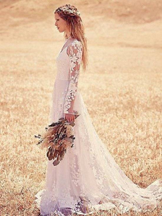 Платье для невесты в богемном стиле: как выбрать подходящий вариант