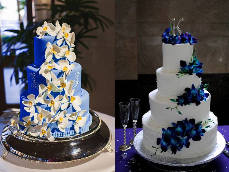 Стильная и изящная свадьба в сине-белом цвете