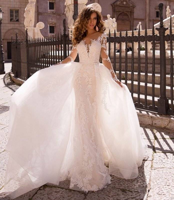 Красивые модные свадебные платье все