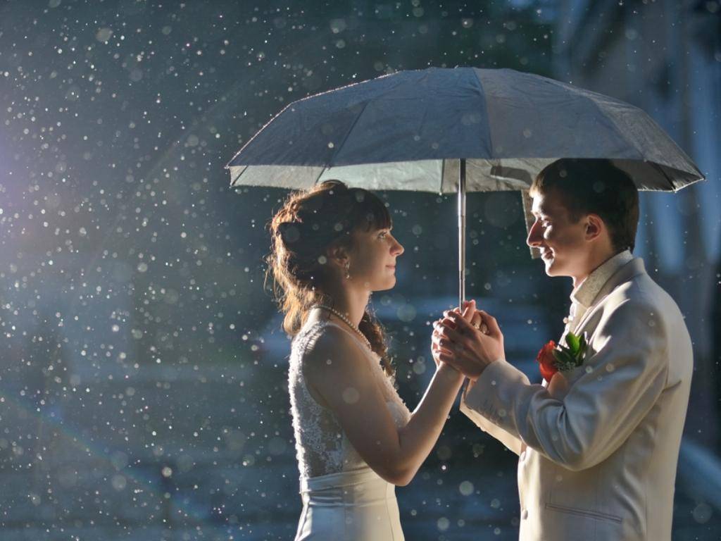 Что если в день свадьбы идет дождь: примета и ее толкование