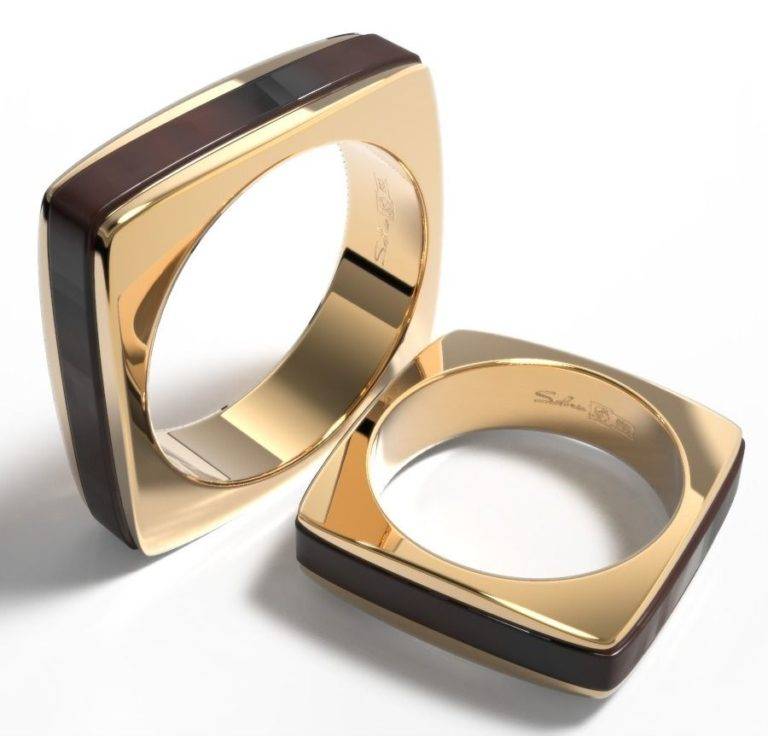 Необычный вариант для смелых – обручальные кольца квадратной формы: их описания и фото